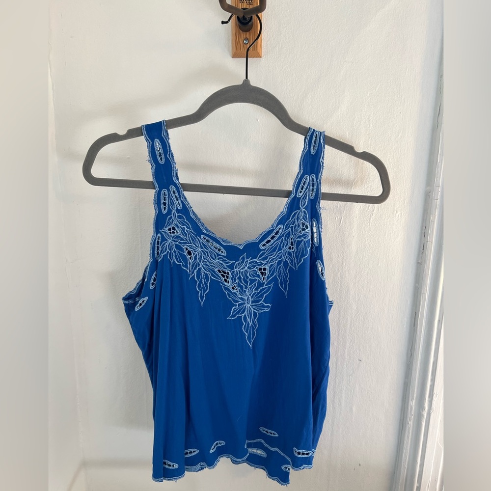 Blue tank top